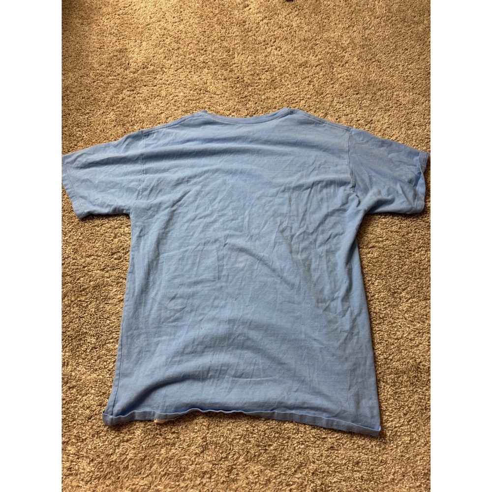 Champion Mens Light Blue Authentic Athleticwear Crew Neck T-Shirt Size M - Picture 5 of 5